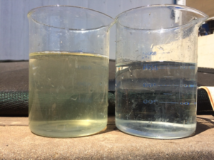 River water treated